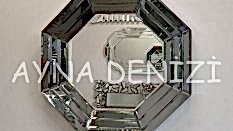 Angled Small Smoked Model Modern Ayna